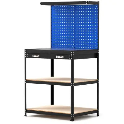 Delovna miza z luknjanim panelom Delovna miza  81 x 41 x 156 cm