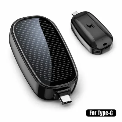 Sončni polnilnik za telefon na obesku za ključe, 5 W, vodoodporen, USB-C/Lightning | POWERWING Tip-C