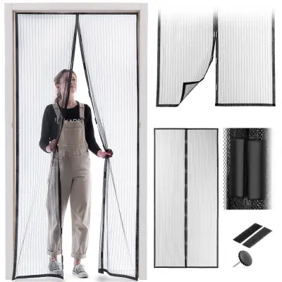 komarnik za balkonska vrata magnetna mreža proti insektom 210x100 cm