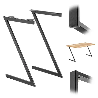Kovinske noge za mize, pisalne mizice, klubske mizice, Loft, industrijske, 2 kosa, 53x79 cm