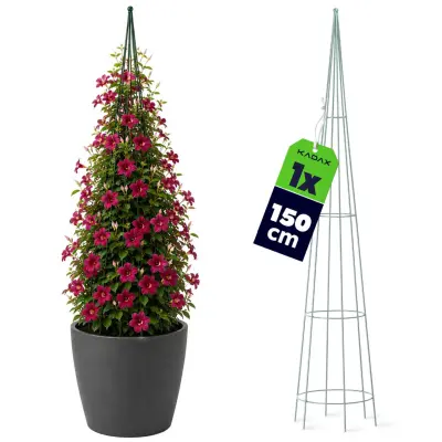 Podpora za vrtnice, kovinska objemka za rože, 150 cm