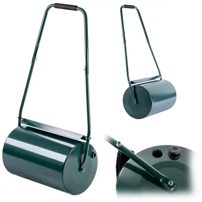 valjar za travo 40L trata vrt kovinski tamper 50 cm