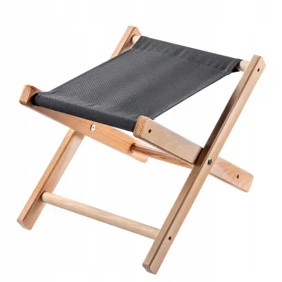 Zložljiv stolček Leseni stolček 40x31 cm Vrtni dom Vrtni sedež