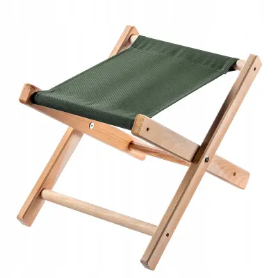 Zložljiv stolček Leseni stolček 40x31 cm Vrtni dom Vrtni sedež