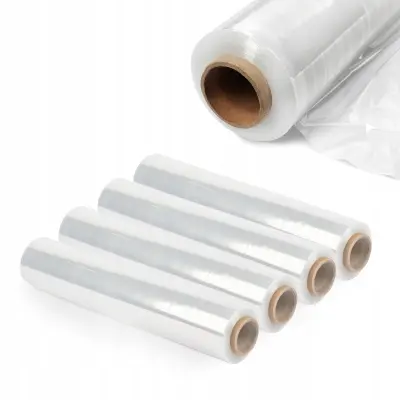 Stretch folija XL Stretch 2,5 kg prozorna, močna, neprozorna, brezbarvna, rola 4x