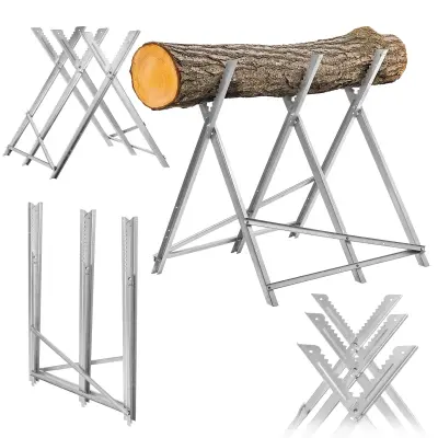 Stojalo za rezanje lesa, zložljivo, kovinsko, 150 kg
