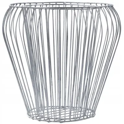 Gabionski lonec, pokrov za gabione, jeklena košara 42 cm, gabionska žica, pocinkana