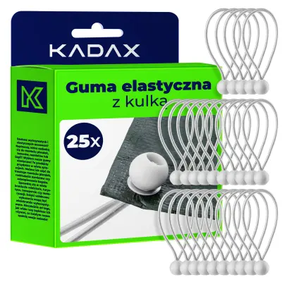 Elastična guma s kroglico Komplet gum za ponjavo Pritrdilo za ponjavo 15 cm 25 kosov