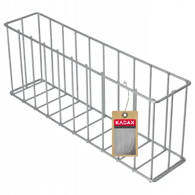 Gabionski lonček z mrežo za obrobo trate, 51 cm, jeklo