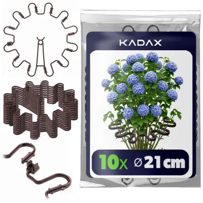 Sponka za rastline 6 mm, podpora za hortenzije, potonike, trave, rože, 10 kosov