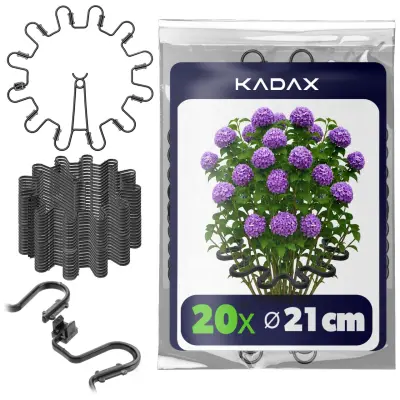 Sponka za rastline 6 mm, podpora za hortenzije, potonike, trave, rože, 20 kosov
