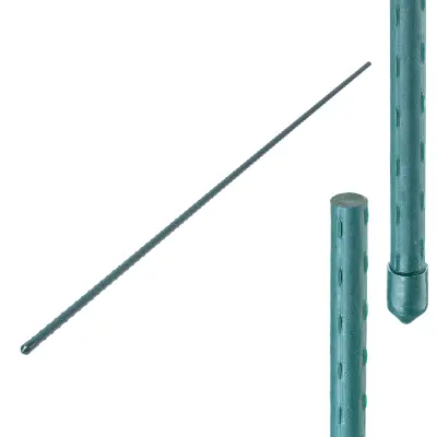 Podporni drog za rastline 150 cm, kol za paradižnikov cvet, prevlečeno jeklo, 11 mm