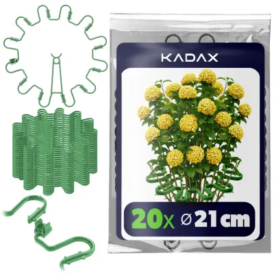 Sponka za rastline 6 mm, podpora za hortenzije, potonike, trave, rože, 20 kosov