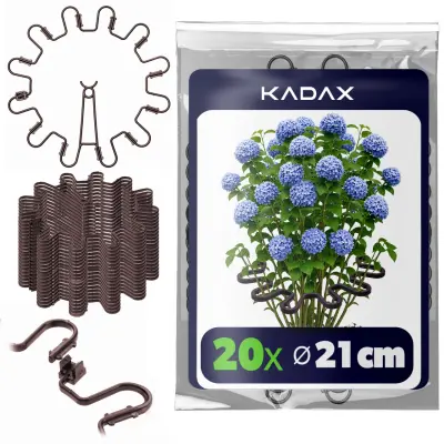 Sponka za rastline 6 mm, podpora za hortenzije, potonike, trave, rože, 20 kosov