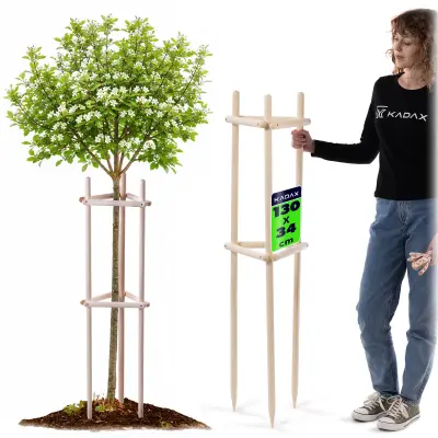 opora za rastline, drevesa, grmičevje, impregnirana opora, trikotna, močna, 130 cm