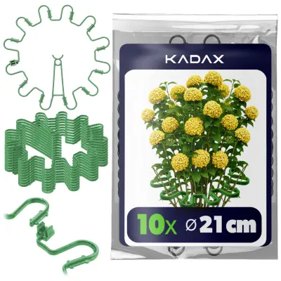 Sponka za rastline 6 mm, podpora za hortenzije, potonike, trave, rože, 10 kosov