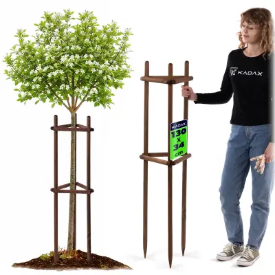 opora za rastline, drevesa, grmičevje, impregnirana opora, trikotna, močna, 130 cm