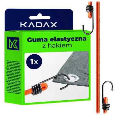elastična gumijasta vrv s kovinskim kavljem 71 cm za pritrditev ponjav za prtljago