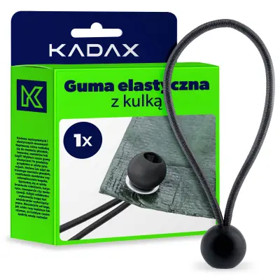 KADAX Guma elastyczna z kulką BUNGEE szara