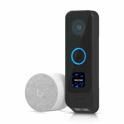 Ubiquiti video domofon WiFi G4 Doorbell Pro z zvoncem PoE Kit črn