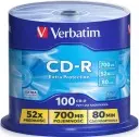 VERBATIM CD-R EXTRA PROTECTION 700MB 52X ZA 100-SLEMENILNI PLOŠČIN