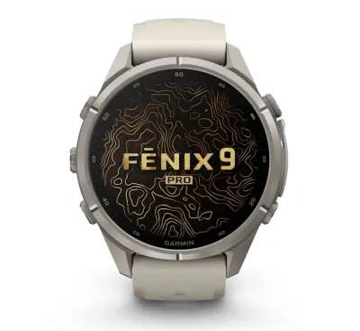 Pametna ura GARMIN fenix 9 Pro 43mm inReach, fog grey/dark sandstone