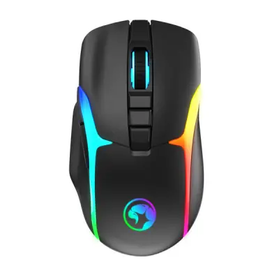 M729W RGB črna brezžična miška