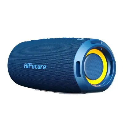 GRAVITY prenosni zvočnik 45 W 8ur IPX7 vodoodporen, RGB osvetlitev, Bluetooth 5.3 TWS moder