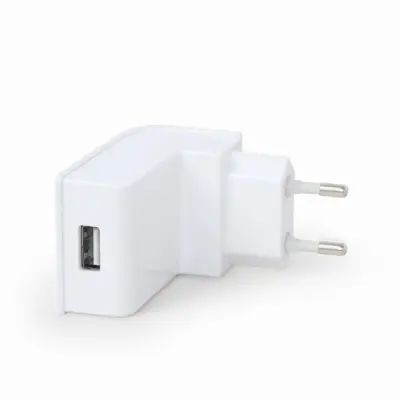 Univerzalni USB A polnilec  10 W, bel (EG-UC2A-02-W)