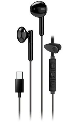 HS-M366 USB-C in-ear slušalke z mikrofonom, črne