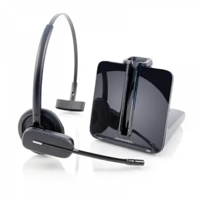 Brezžične DECT slušalke  Plantronics CS540A (RJ11) črne dodatkom za naglavne s stojalom 84693-02 / 8J8V4AA