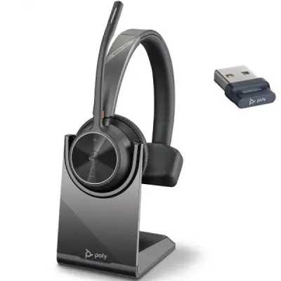Brezžične slušalke  Plantronics Voyager 4310-M UC Bluetooth USB A in polnilna postaja (77Y93AA) MS teams