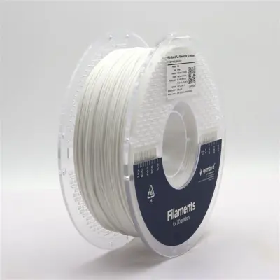 High Speed PLA 3D filament bel, 1,75 mm, 1 kg (3DP-PLA1.75HY-01-W)