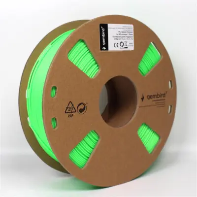 PLA 3D filament fluorescentno zelen, 1,75 mm, 1 kg (3DP-PLA1.75-01-FG)