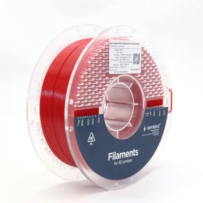 High Speed PETG 3D filament rdeč, 1,75 mm, 1 kg (3DP-PETG1.75HY-01-R)