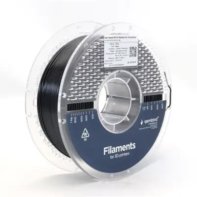 High Speed PETG 3D filament črn, 1,75 mm, 1 kg (3DP-PETG1.75HY-01-BK)