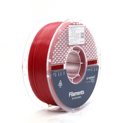 High Speed ABS 3D filament rdeč, 1,75 mm, 1 kg (3DP-ABS1.75HY-01-R)