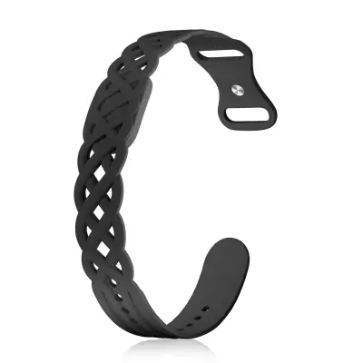 Silikonski pašček za Fitbit Air z zračno pletenico, vodoodporen Black