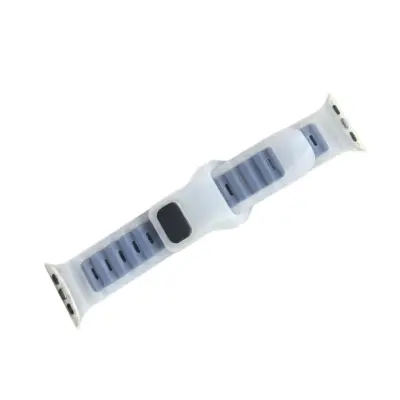 Tekoče silikonski Jelly pašček za Apple Watch S10 42mm – več barv Blue