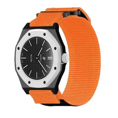 Najlonski Velcro pašček za Audemars Piguet in Swatch, 21cm x 3cm Orange
