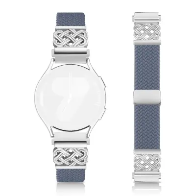 Tkani najlonski magnetni pašček, združljiv s Samsung Galaxy Watch Bluegray