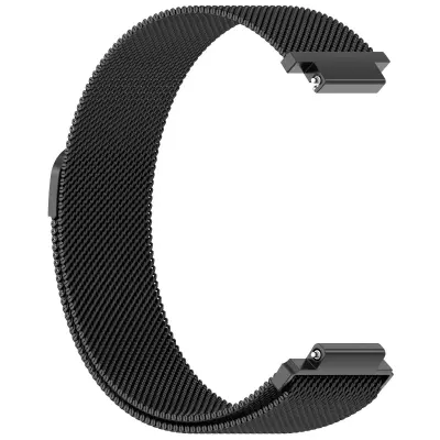 Magnetni milanski pašček nerjavnega jekla za Garmin CIRQA 23.5cm x 4cm Black