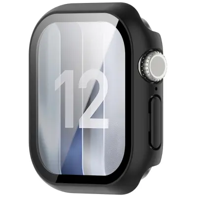 Zaščitni ovitek z zaščito zaslona, 2 kosa, za Apple Watch S12 Black