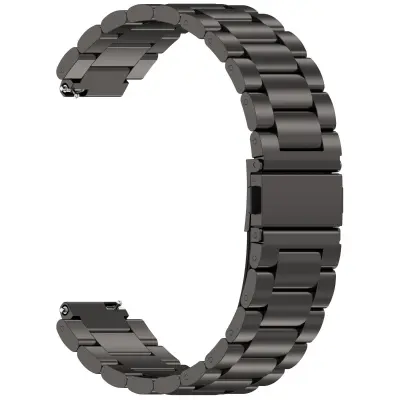 Nerjaveče jeklo trideln pašček za Garmin CIRQA, hitro snemljiv Black