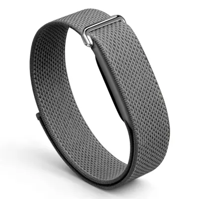 Kompatibilen najlonski zankast trak za Fitbit Air z uradnimi deli DarkGrey