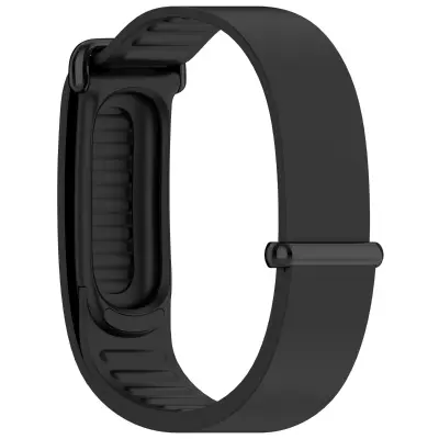 Silikonski pašček z metalno zaponko za Fitbit Air, udoben Black