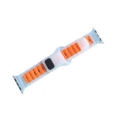 Jelly silikonski pašček, združljiv z Apple iWatch 49mm, udoben Orange