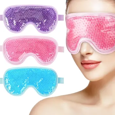 Komplet 3 gel mask za oči: vroče in hladne, mikrovalovne