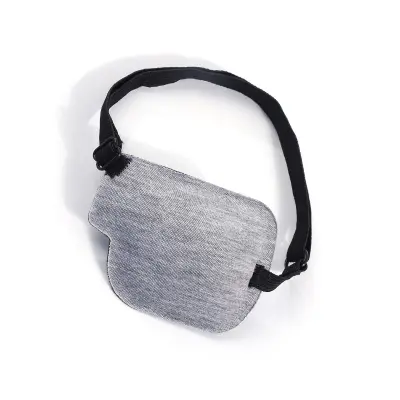3D maska za oči z nastavljivo zaponko za levo oko - siva