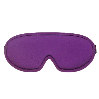Udobna maska za spanje iz likre in ledene svile za popolno sprostitev Purple